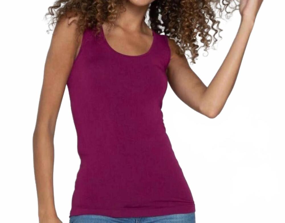 NEW C'EST MOI CLOTHING CO bamboo tank top in magenta